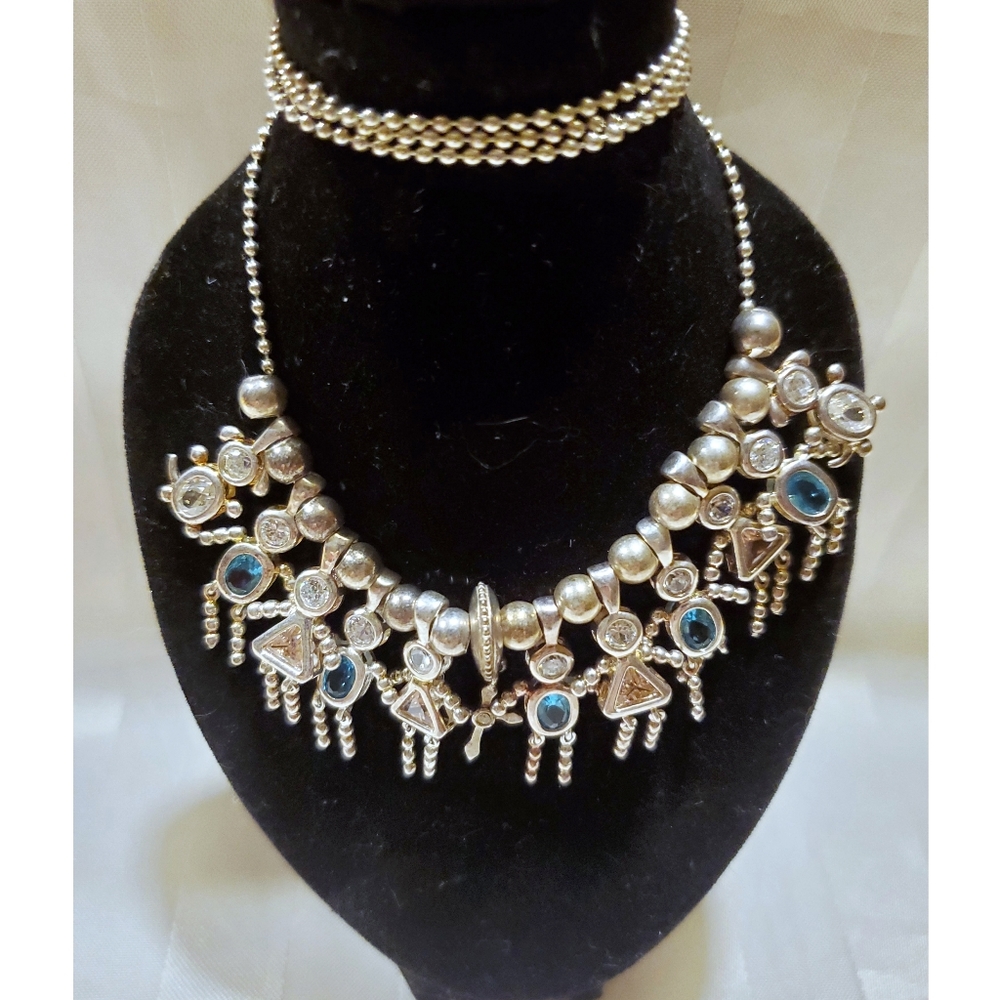 925 Birthstone Collectible Necklace Cubic Zirconias Cross Girls Boys Puppy $505